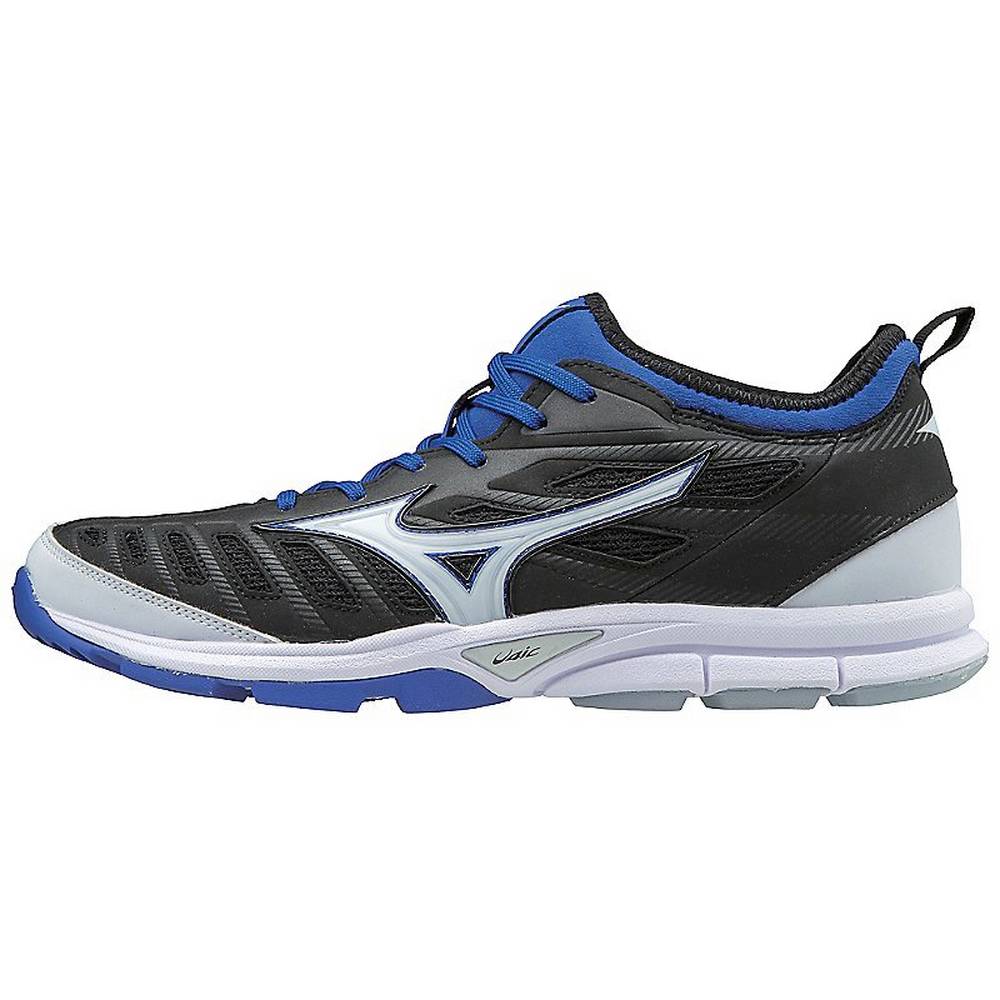 Mens Mizuno Player’s Trainer 2 Turf Baseball Shoes Black/Royal Philippines (YKSVNA086)